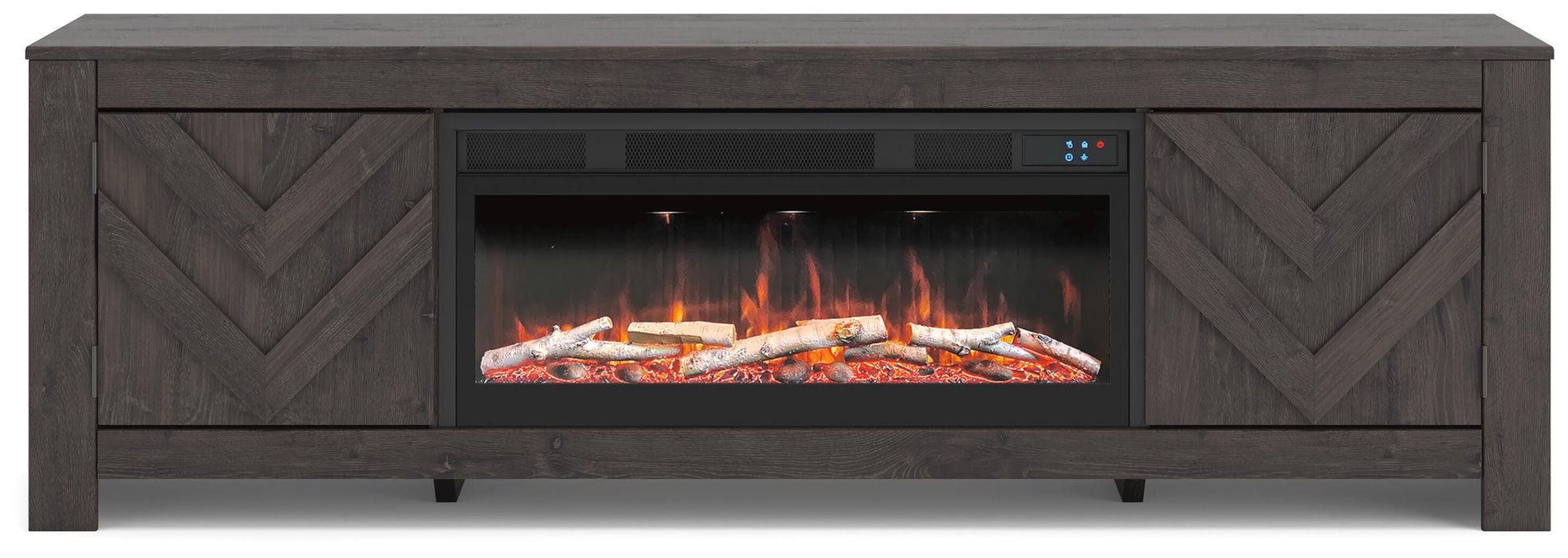 Cayboni 71" TV Stand with Electric Fireplace - Eclectic 79 Furniture Store