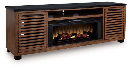 Kallari 84" TV Stand with Electric Fireplace - Eclectic 79 Furniture Store