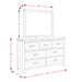 Wade 7-Drawer Dresser & Mirror Set - Eclectic 79 Furniture Store