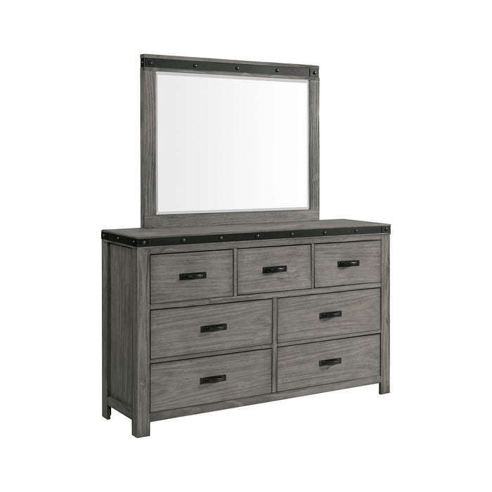 Wade 7-Drawer Dresser & Mirror Set - Eclectic 79 Furniture Store
