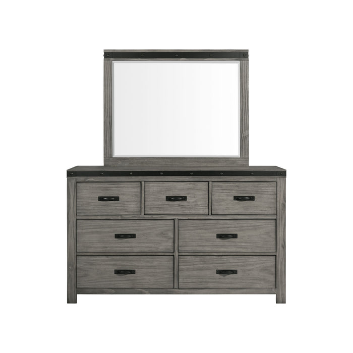 Wade 7-Drawer Dresser & Mirror Set - Eclectic 79 Furniture Store
