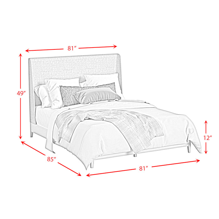 Westland UPH Bedroom Set with Grey Fabric