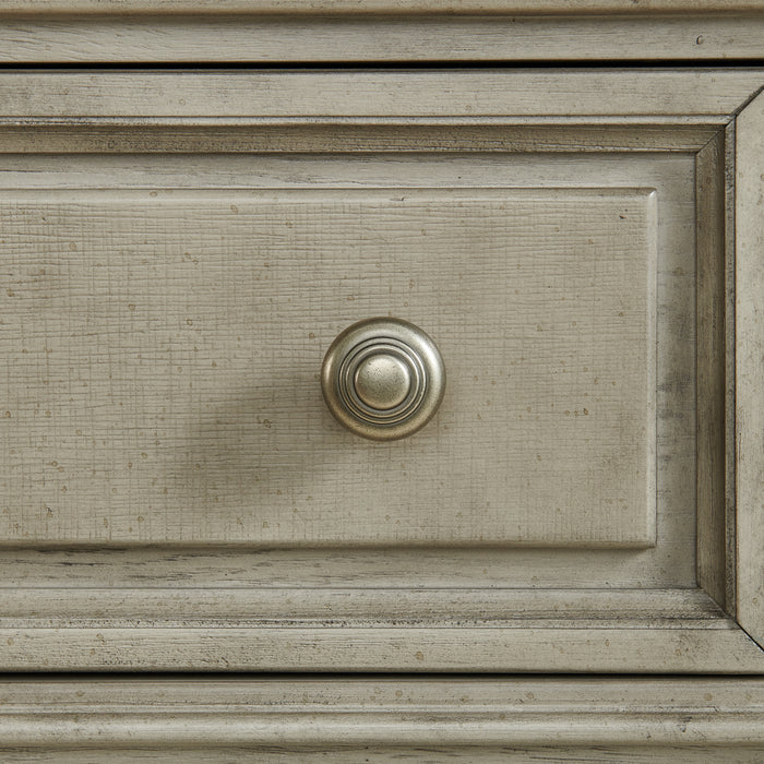 Whit-Ash 5-Drawer Chest in Light Grey