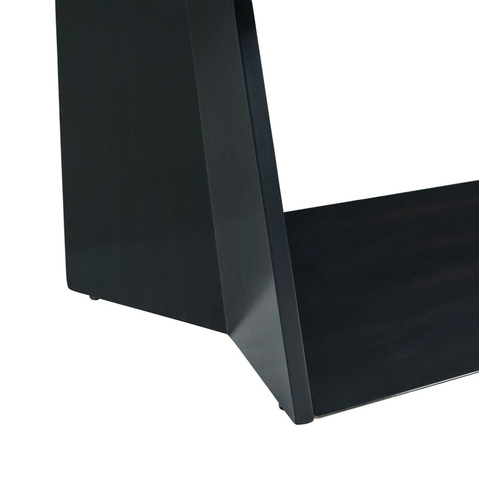 Beckley End Table Complete in Dark Marble Top