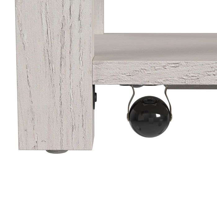 Avalanche 3PC Occasional Table Set in Antique White-Coffee Table, End Table & Sofa Table