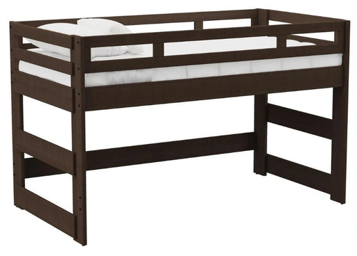 Elements International Cali Kids Twin Junior Loft Bed in Brown image