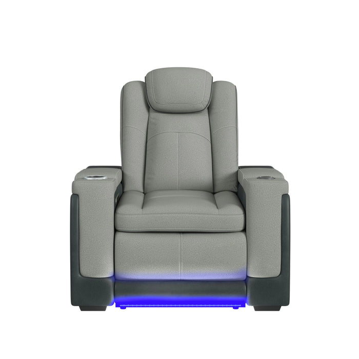 Lantana Power Motion Recliner with Power Headrest, Led, Wireless Charger and Cup Holder