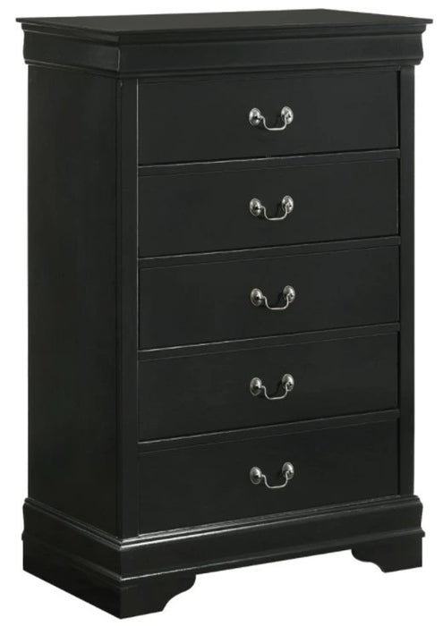 Elements International Louis Philippe Chest in Black image