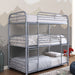 Opal Ii Silver Twin Triple Decker Bed - Eclectic 79 Furniture Store