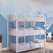 Opal Ii White Twin Triple Decker Bed - Eclectic 79 Furniture Store