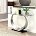 ORLA II Satin Plated/Black Sofa Table - Eclectic 79 Furniture Store