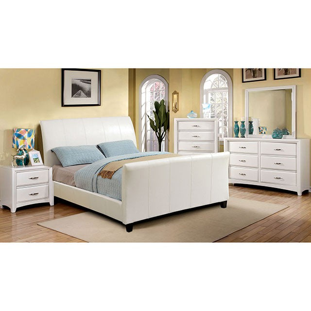 Maynard Bed Espresso & White