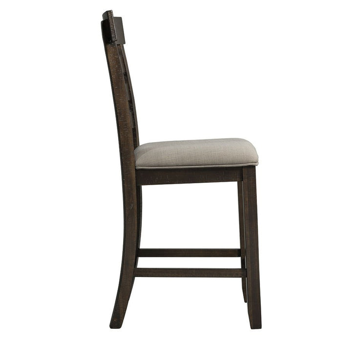 Elements International Colorado Counter Height Chair in Charcoal