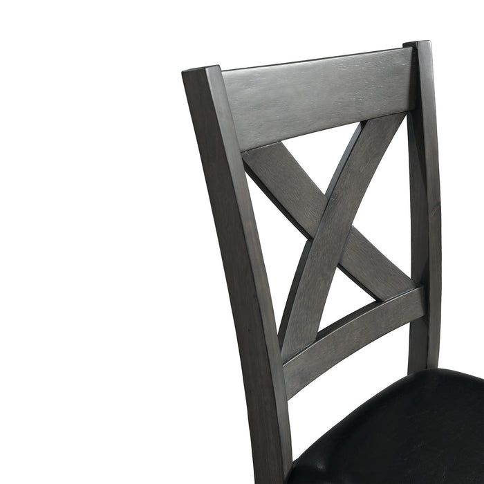 Alex Dining Side Chair Grey (2 PER PACK) - Eclectic 79 Furniture Store