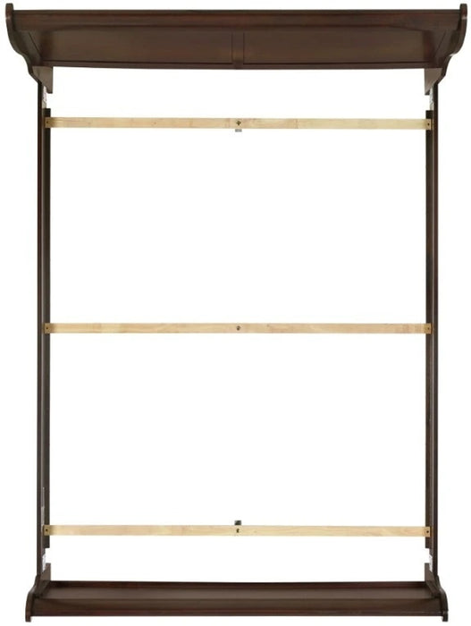 Elements International Louis Philippe Full Panel Bed in Cherry