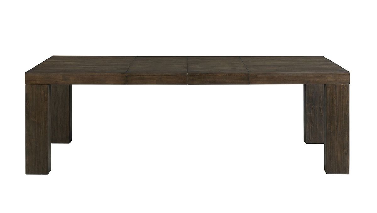 Elements International Grady Rectangular Dining Table in BrownC