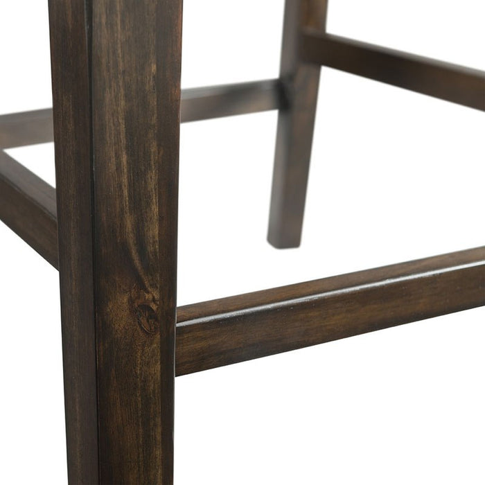 Elements International Mango Counter Height Side Chair (Set of 2) in Dark Brown