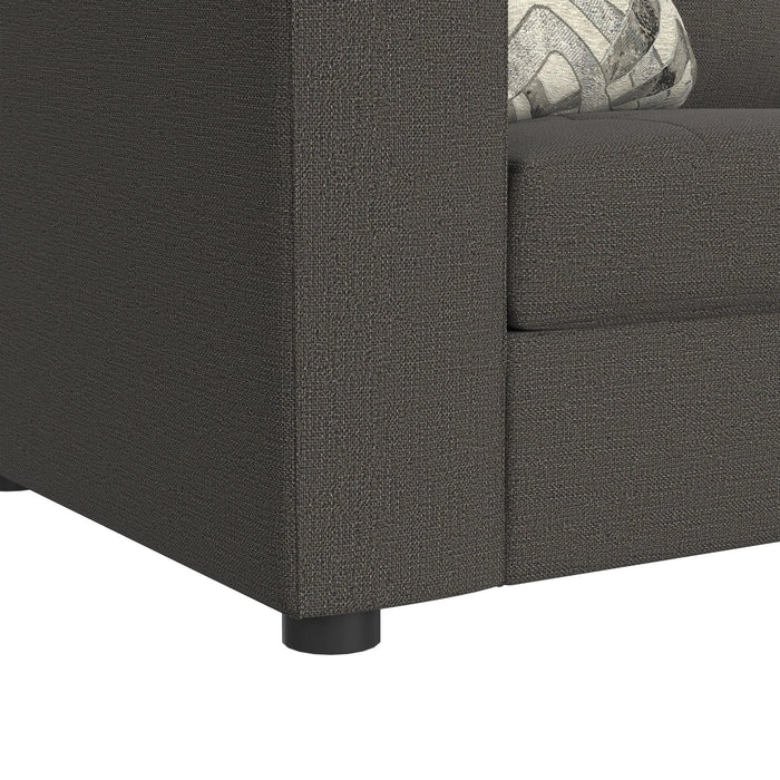 Options One 7PC Living Room Set in Palmer Plus Ash