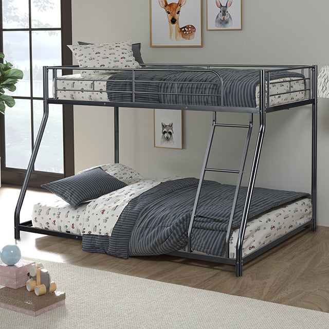 Panos Twin/Full Metal Bunkbed - Eclectic 79 Furniture Store