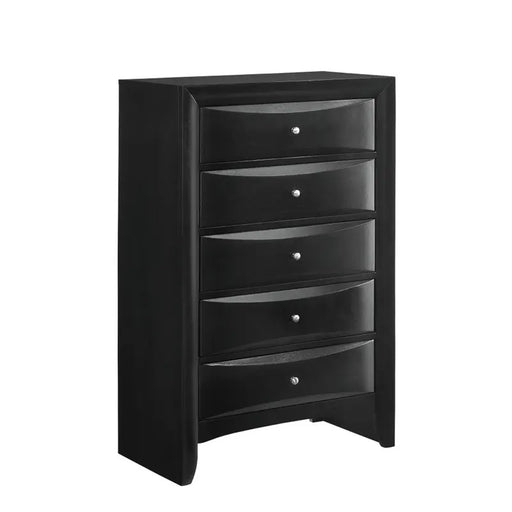 Elements International Emily 5 Drawer Chest in Black image