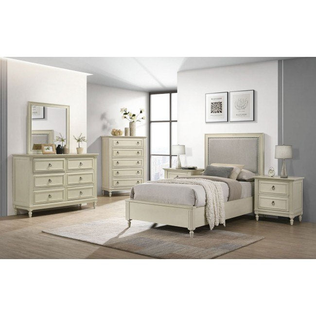 Elements International Gianna Youth Open Nightstand in White