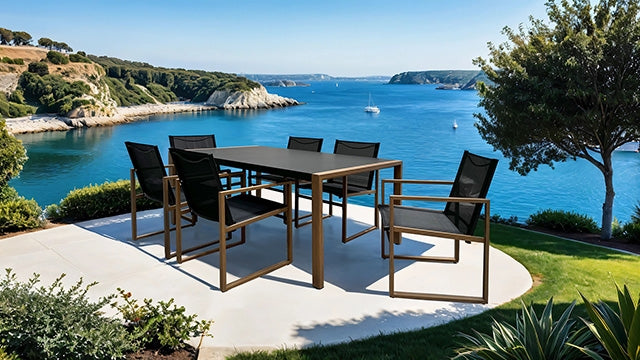 Oswego 8 Pc. Outdoor Dining Set - Eclectic 79 Furniture Store