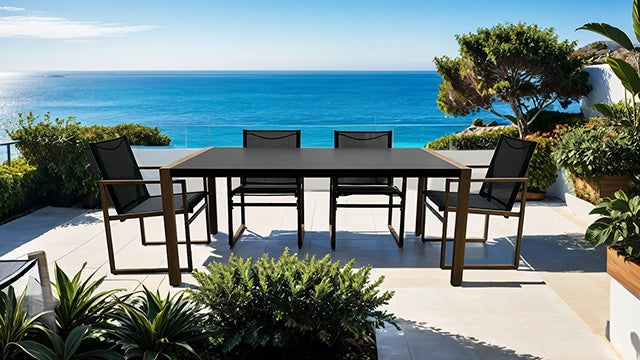 Oswego 8 Pc. Outdoor Dining Set - Eclectic 79 Furniture Store