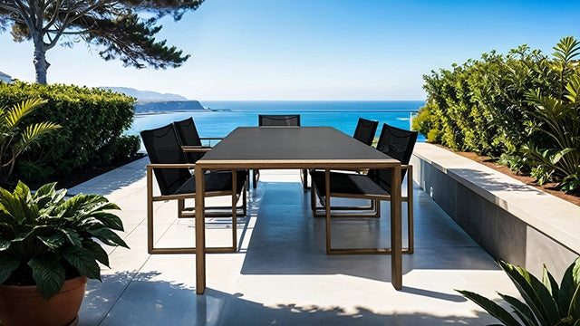 Oswego 8 Pc. Outdoor Dining Set - Eclectic 79 Furniture Store