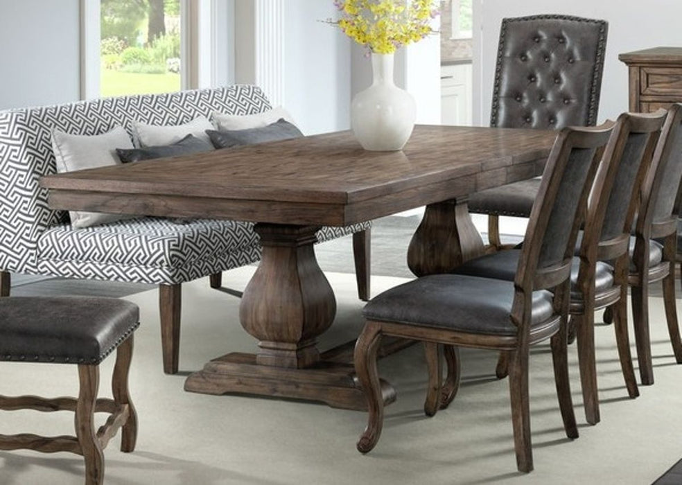 Elements International Gramercy Rectangular Dining Table in Brown DGC500DTC image