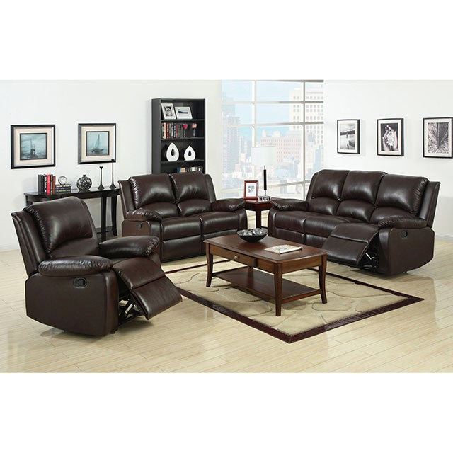 Oxford Rustic Dark Brown Motion Sofa - Eclectic 79 Furniture Store