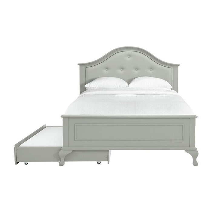 Elements International Jesse Youth Full Panel Bed in Grey