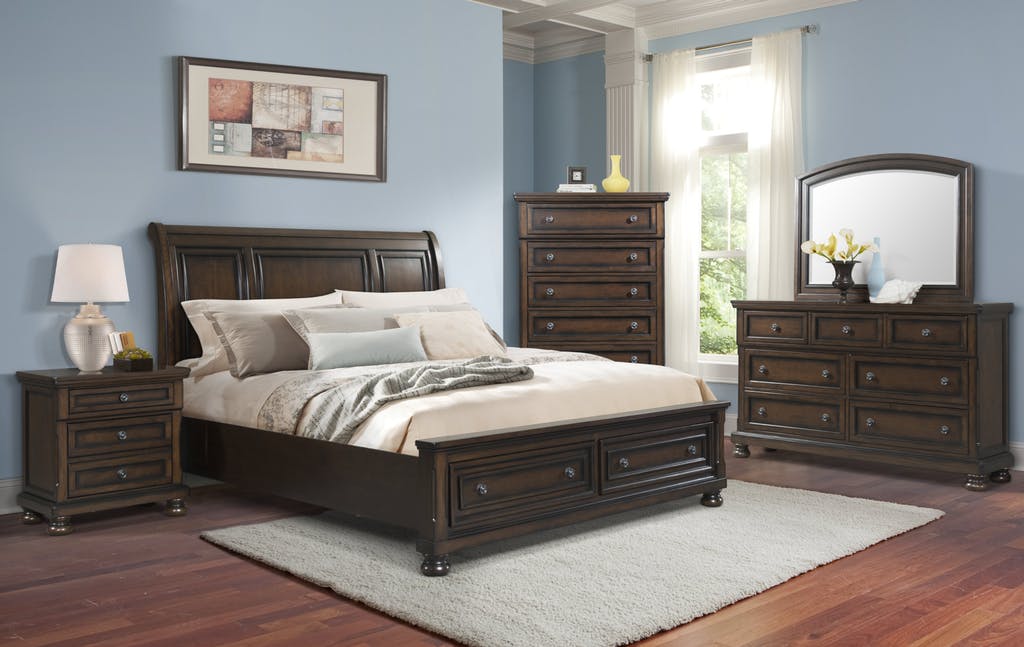 Elements International Kingston 7 Drawers Dresser in Walnut