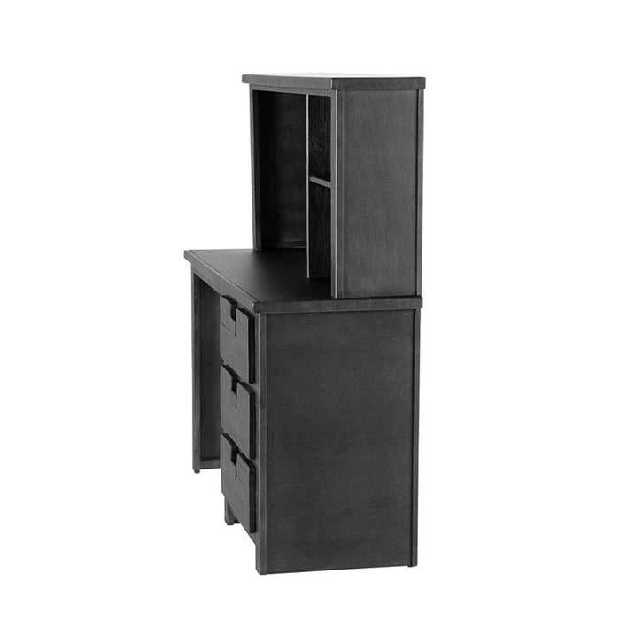 Elements International Vista Computer Desk in Grey