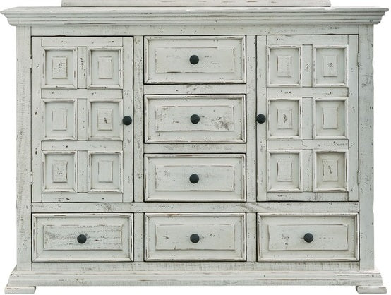 Elements International Olivia White 8 Drawer Dresser image