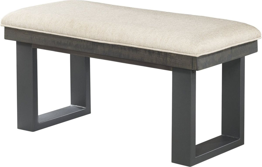 Elements International Sawyer Dining Bench in Smokey Dark Ash image