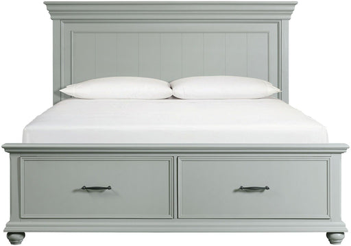 Elements International Slater Queen Storage Bed in Grey image