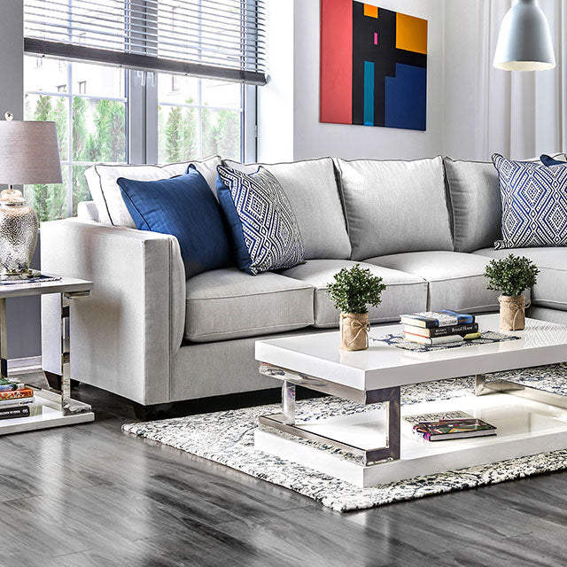 Ornella Light Gray/Blue Sectional - Eclectic 79 Furniture Store