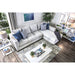 Ornella Light Gray/Blue Sectional - Eclectic 79 Furniture Store