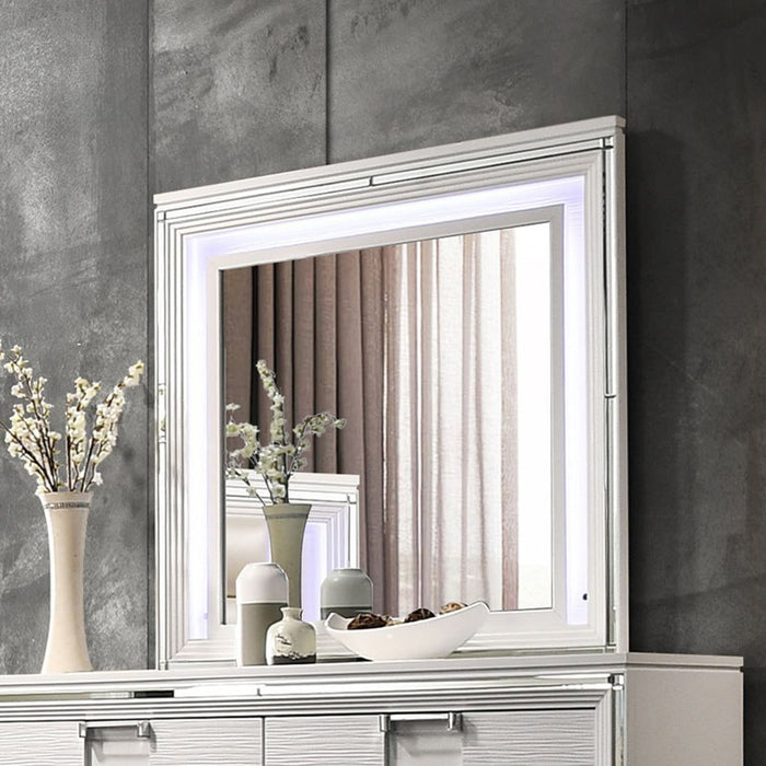 Elements International Twenty Nine Youth Mirror in White