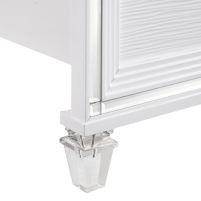 Elements International Twenty Nine Youth Twin Panel Bed in White