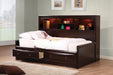 Phoenix Transitional Cappuccino Twin Bed image