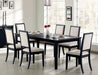 Louise Transitional Black Rectangular Dining Table image