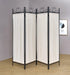 Traditional Black and Gold Four-Panel Folding Screen image