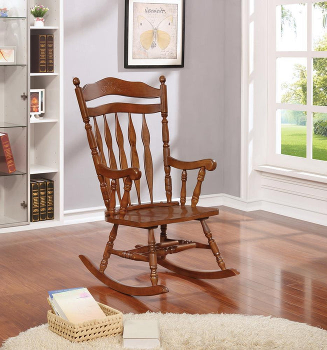 Traditional Medium Brown Rocking Chair image