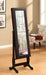 Transitional Cappuccino Cheval Mirror and Jewelry Armoire image