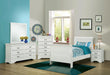 Louis Philippe Traditional Youth White Twin Bed image