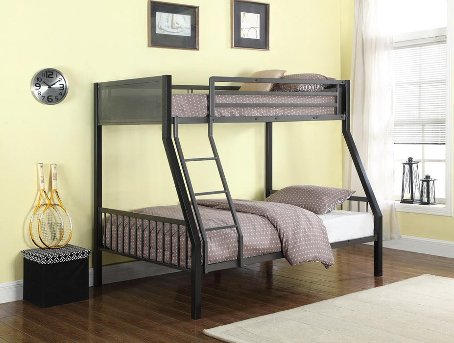 Meyers Traditional Grey Twin-over-Full Bunk Bed image