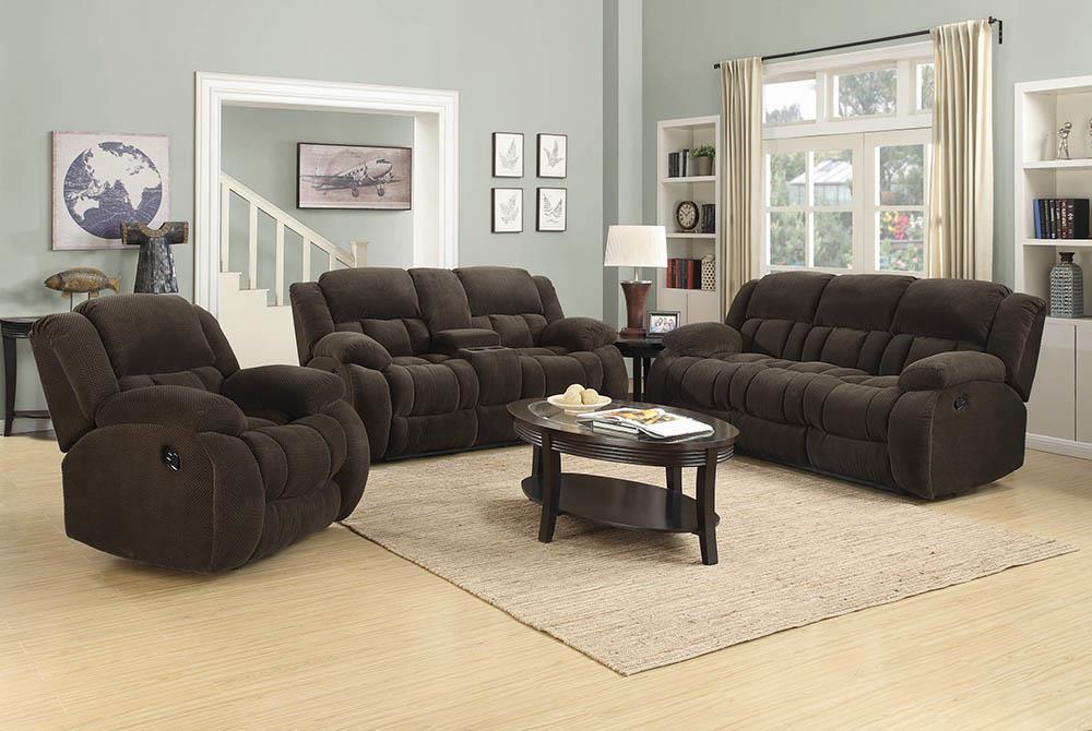 Weissman Brown Three-Piece Living Room Set image