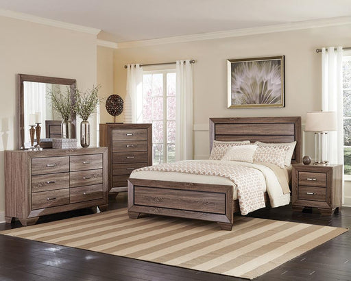 Kauffman Transitional Washed Taupe Queen Five-Piece Set image