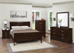 Louis Philippe Traditional Cappuccino King Five-Piece Bedroom Set image